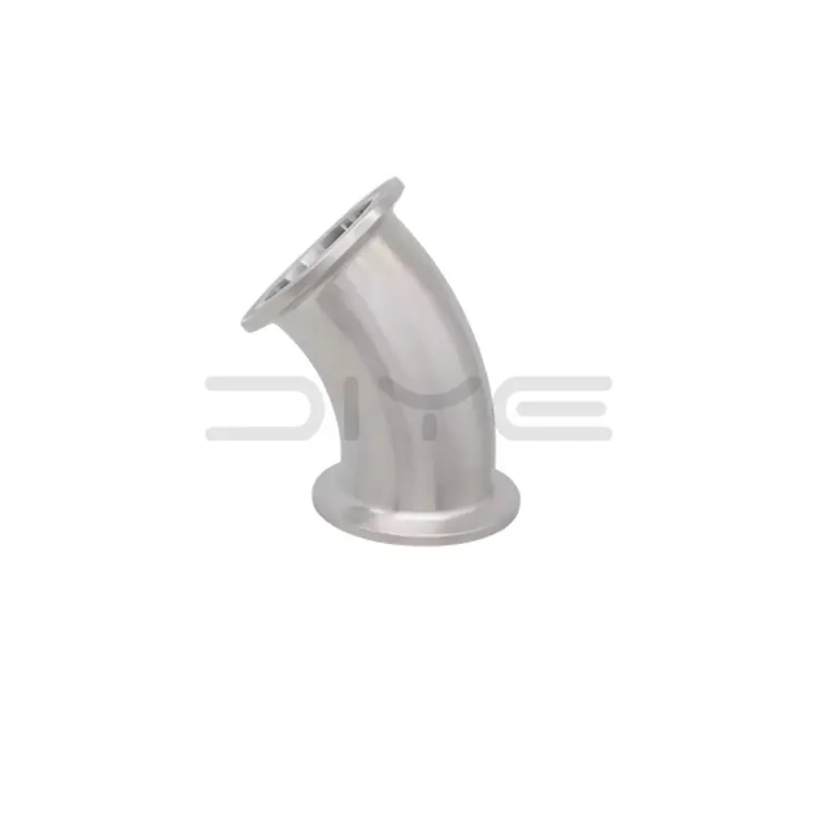 Sanitary Stainless Steel Clamp 45 Degree Elbow