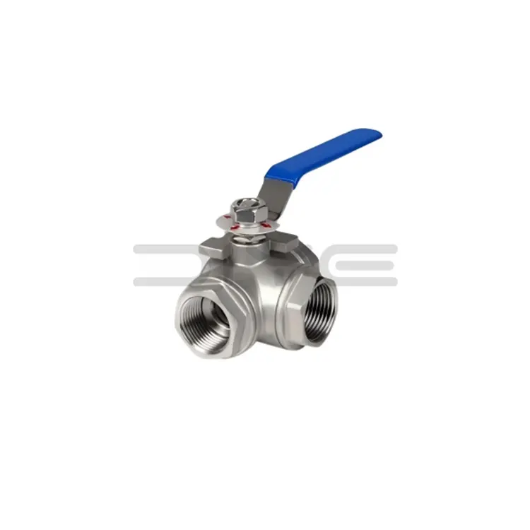 Stainless Steel Threaded 3-Way Ball Valves